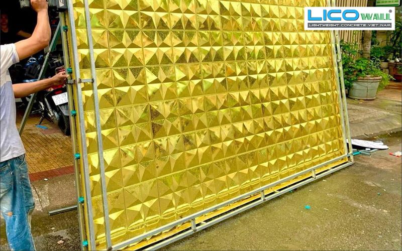 Tấm ốp nhựa 3D giả kim loại