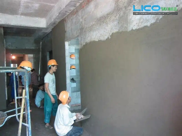 Vữa khô cho gạch nhẹ