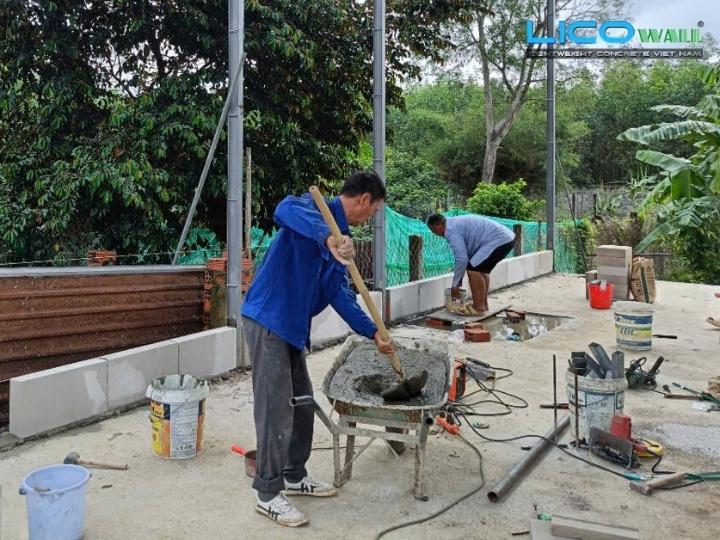 Hướng dẫn dùng vữa khô trộn sẵn Hà Tiên