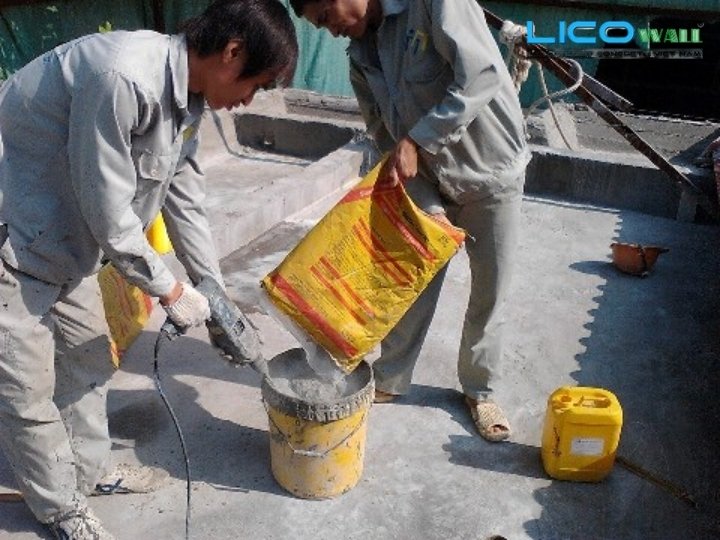 Ứng dụng vữa khô trộn sẵn Sika